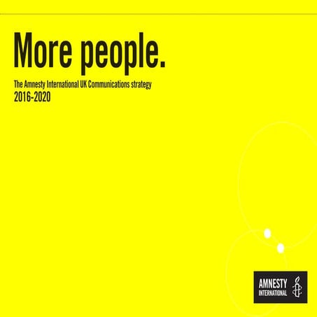 Amnesty International: understanding and segmenting your audiences | The futu...