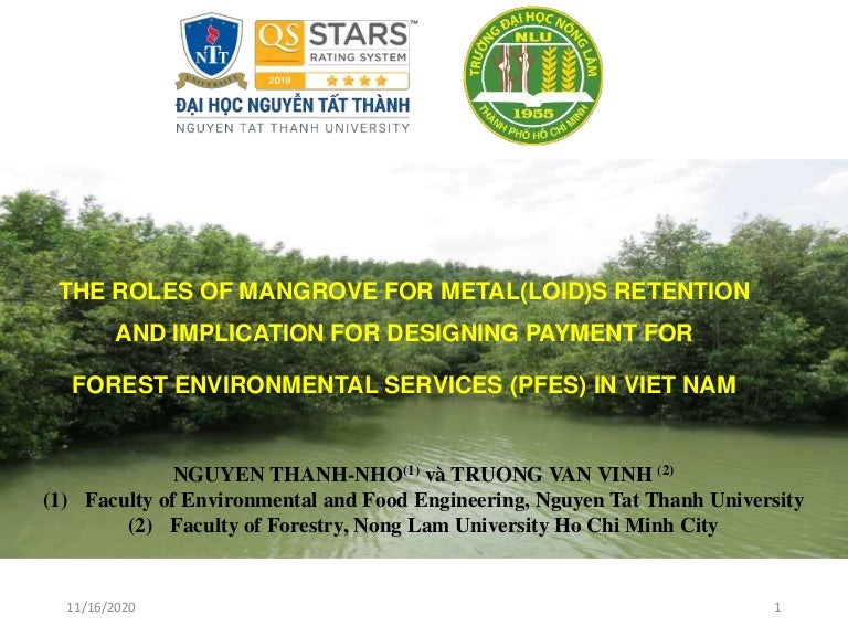 thumbnail of  The Roles of Mangrove for Metal(loid)s Retention and Implication for Designing Payment for Forest Environmental Services (PFES) in Vietnam