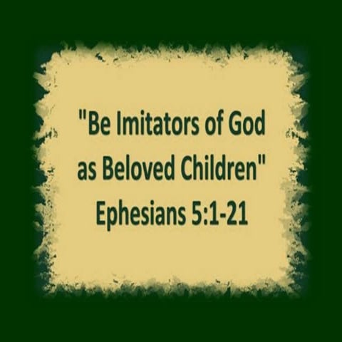 imitators of god | PPTX