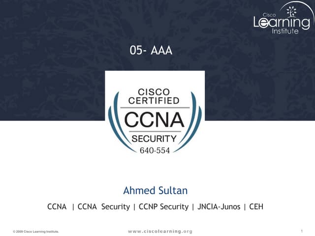 CCNA Security 06- AAA