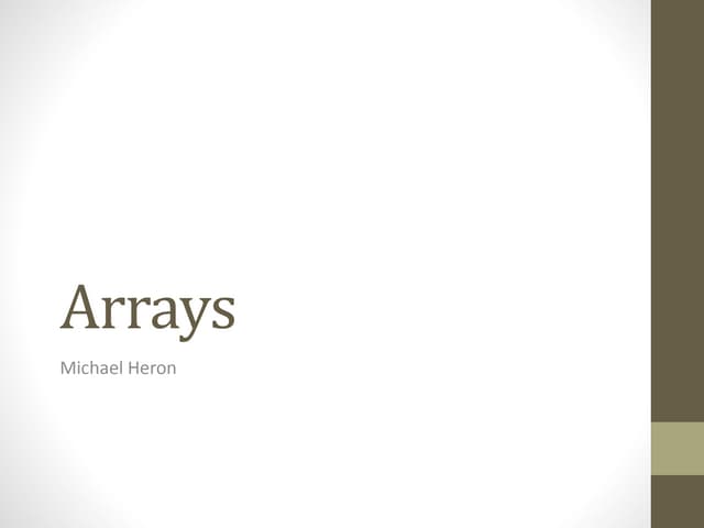 CPP05 - Arrays
