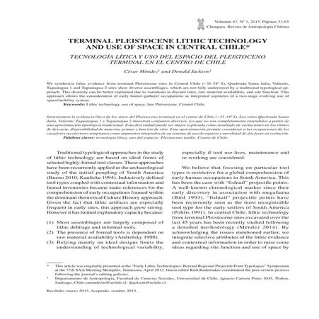 Chungara Vol. 47.1 - p - 53