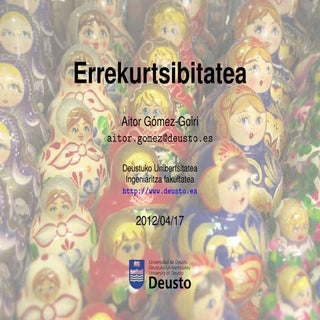 Errekurtsibitatea