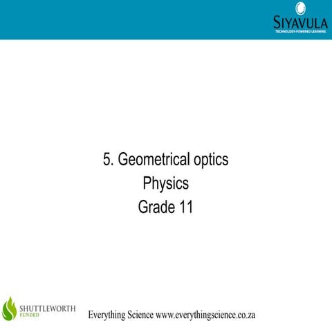 Geometrical optics