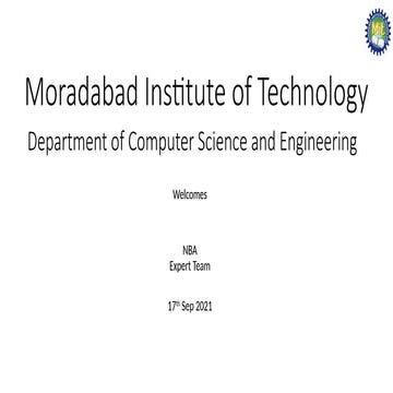 NBA Sample presentation for the reference