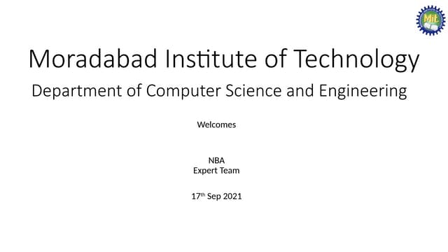 NBA Sample presentation for the reference