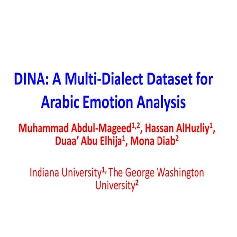 P05- DINA: A Multi-Dialect Dataset for Arabic Emotion Analysis 