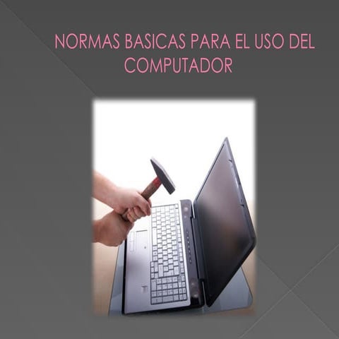 Normas básicas de uso de la computadora | DOCX