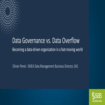 Becoming a data-driven organization in a fast-moving world - SAS italy