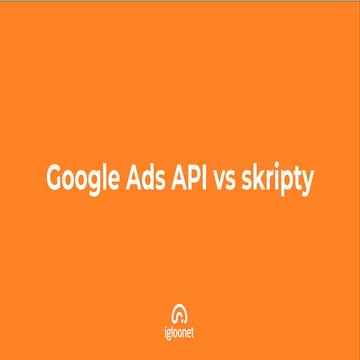 Google Ads API vs. skripty
