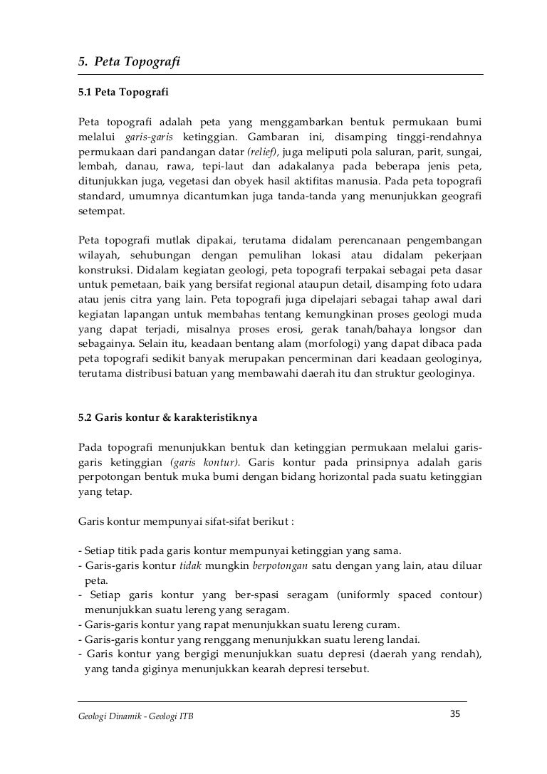 Garis Kontur Pada Peta Topografi Memiliki Kerapatan Yang Tinggi