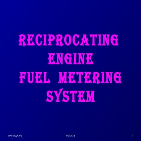 05 piston 2-3 fuel metering system