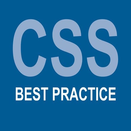 CSS Best practice