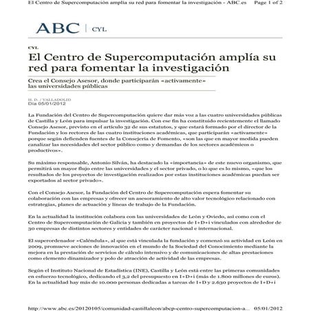 BODEGAS EMILIO MORO EN COLABORACIÓN CON EL PROYECTO DEL SUPERORDENADOR “CALÉN...