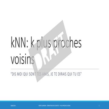 5.1 K plus proches voisins