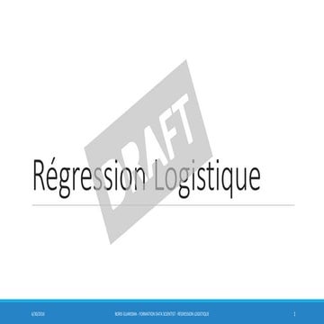 5.3 Régression logistique