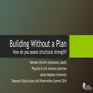 RDAP 16: Building Without a Plan: How do you assess structural strength? (Pan...