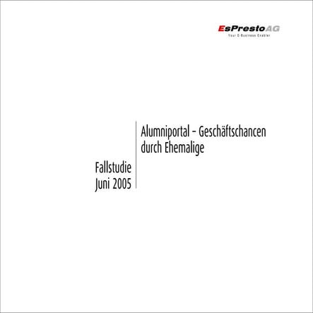 Alumniportal Geschäftschancen durch Ehemalige