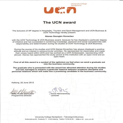 University award