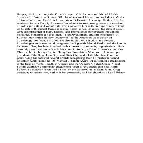 Greg Zed bio revised | DOCX