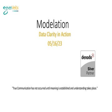 Modelation - how a strategic data mashup integrates with modern data architec...