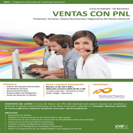 2016 Ventas con PNL CIE Barcelona