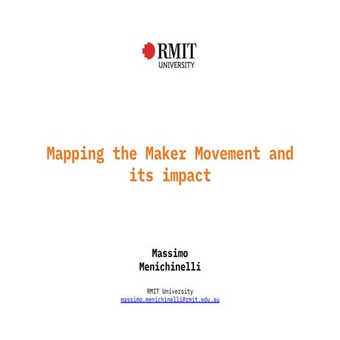 Mapping the Maker Movement and its impact @ Maker Faire Barcelona 2019