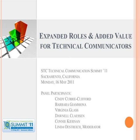 Expanded Roles and Added Value for Technical Communicators