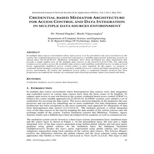 REVIEW OF ACCESS CONTROL MODELS FOR CLOUD COMPUTING | PDF