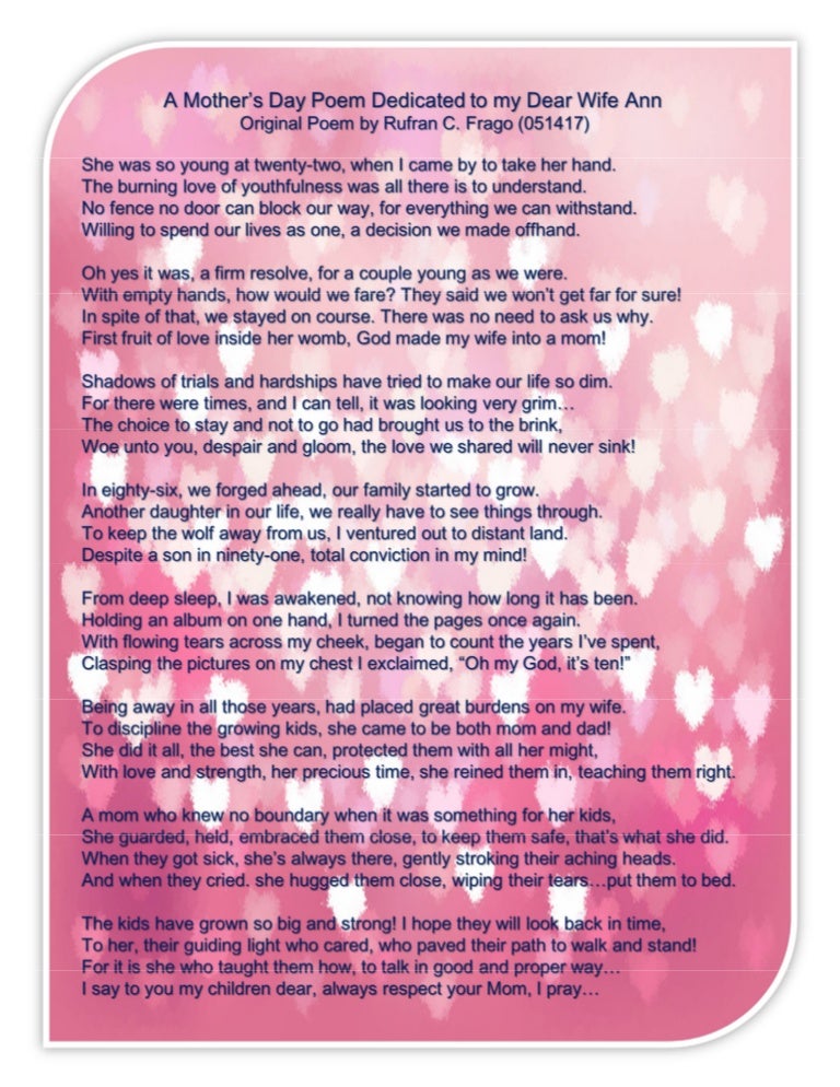 what to do for your wife on mother's day