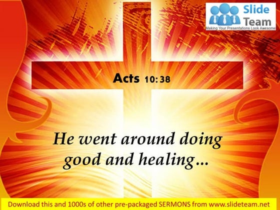 0514 acts 1038 god anointed jesus of nazareth power point church sermon ...