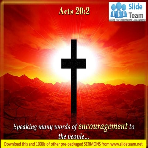 0514 acts 202 speaking many words of encouragement power point church ...