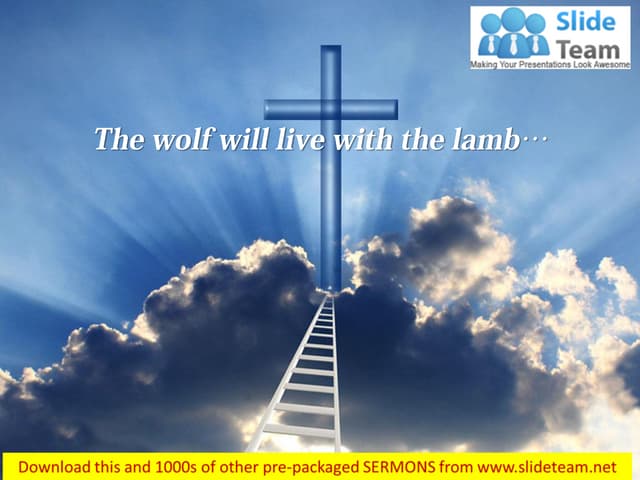0514 isaiah 116 the wolf will live power point church sermon