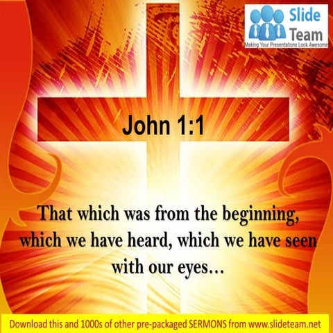 0514 john 11 in the beginning was the word power point church sermon | PDF