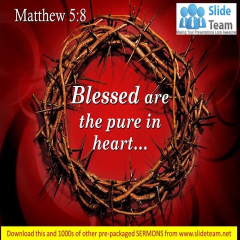 The Eight Beatitudes . | PPTX