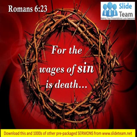 0514 romans 623 for the wages of sin power point church sermon