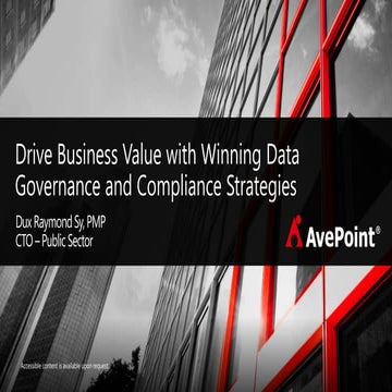 Drive Business Value with Winning Data Governance and Compliance Strategies