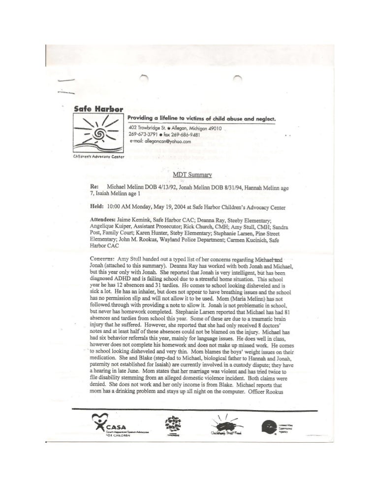 051904 safe harbor report