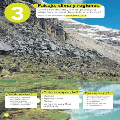 Regiones naturales de Colombia 3° | PDF