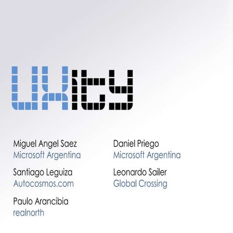 Presentacion De Uxity - 05/2009