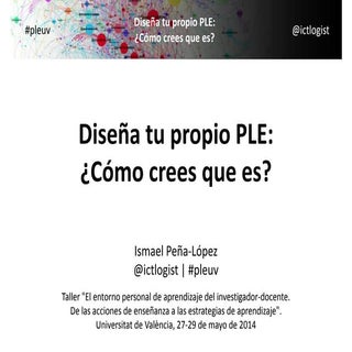Diseña tu propio PLE