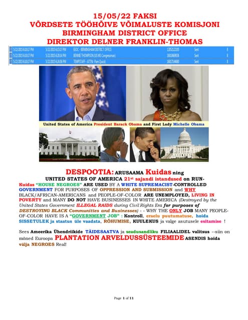 052215 - FAX TO DELNER THOMAS & BEN...