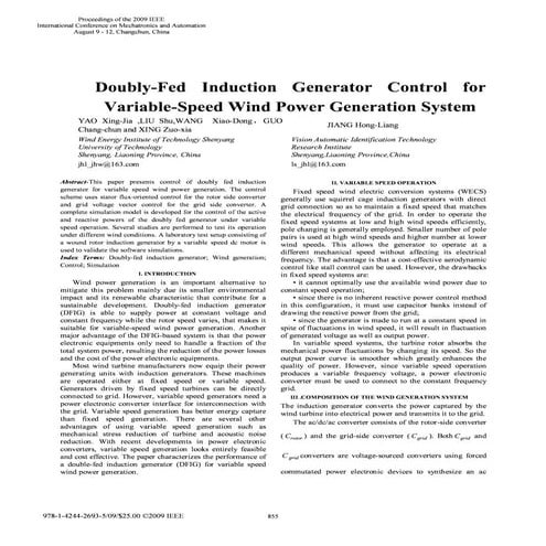 doubley fed induction motor