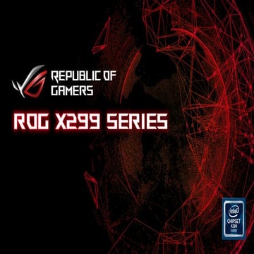 ASUS ROG X299 Series motherboard