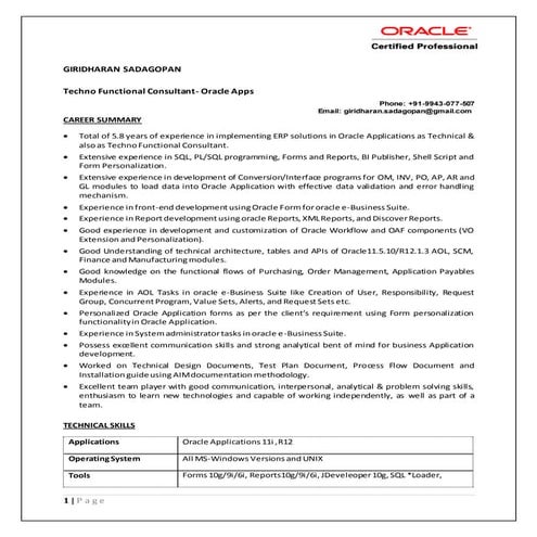 Giridharan Sadagopan