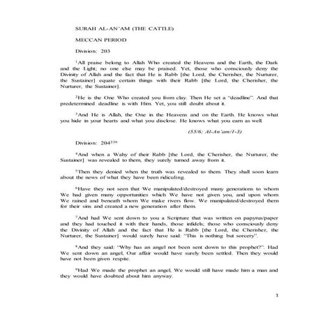 055  surah al-an’am (the cattle)