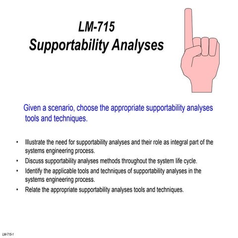 0557 Supportability Analyses 1.ppt