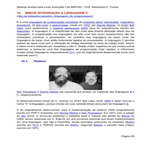 055 A 094   Material Auxiliar Para Curso AvançAdo I Msp430