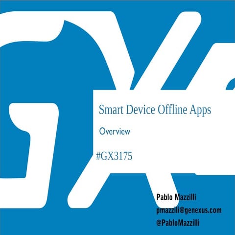 Aplicacaciones offline para Smart Devices
