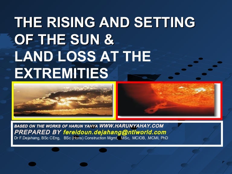 057 the rising and setting of the sun